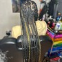 Natural  box braids