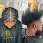 MENS BOX BRAIDS BRICKLAY PARTING ONLY