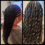 Senegalese boho knotless braids