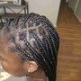 Knotless braids (medium size) midback