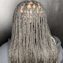 12-14 Waist Length Feed In Braids