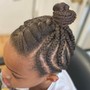 Updo twisted/braided