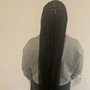 Loc attachments/extensions with hair