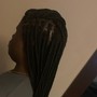 Loc attachments/extensions with hair