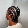 Cornrows - Medium (plain or swirls )