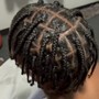 Men straight back or design braids