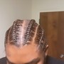 Men straight back or design braids