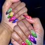 Short to Medium Acrylic Overlay (natural nails)