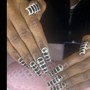 Short to Medium Acrylic Overlay (natural nails)