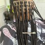 Knotless braids small medium size