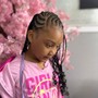 Kid's Braids w/ hair-Box braids in the back