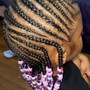 Kid's scalp Braids/no extensions