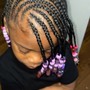 Kid's scalp Braids/no extensions