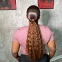 Sleek ponytail