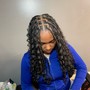 Jumbo knottless braids