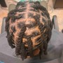 Mens Braids, hair  4 inches and under