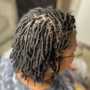 medium Invisible locs W/out extensions (men/women)