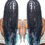 Small Knotless Braids. (Braided Hair iNCLUDED)!!!