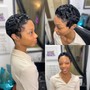 Virgin Relaxer, Women's Cut & Semi-Permanent Color