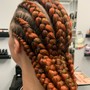 Curly Hair Add on to Braids