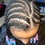 Cornrows with not hair added