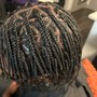 Box Braids with Natural Hair