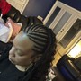 Medium knotless Braids (lower-back)