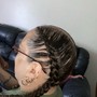 Knotless boho bob braids