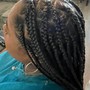 Knotless boho bob braids