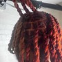 Marley Twist Out /  with added hair ( extension )