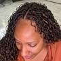 Extended 2 strand twist (with hair )