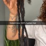 Custom Instant Human Hair Loc Extensions + Insatllation