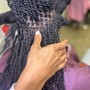 Kid's wash and blowout ages 6-12( braid prep services