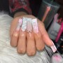 Medium length Acrylic Nails