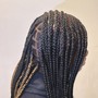 Woman Cornrows w/ design (natural hair)