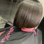 Relaxer touch up/ Roller set