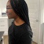 4-6 feed in braids with weave