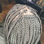 Half feed in braids large/ Half Crochet Braids