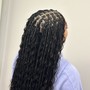 Small knotless boho/Goddess Braids