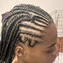 Smedium knotless braids