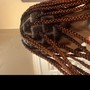 Smedium knotless braids