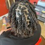 Loc Maintenance palm twist or interlocking