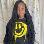 Medium knotless braids