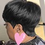 Natural hair wash and curl short cut (non relaxed)