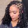 Braids or faux locs touchup