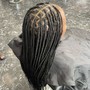 Smedium knotless Braids