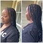 Smedium Knottless Braids