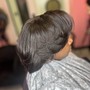 Relaxer touch up/ Roller set