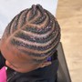 Kid’s Side Cornrows w/ beads