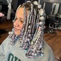 Smedium French curl braids( HAIR INCLUDED)